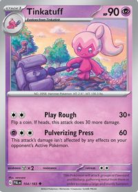 Carta Pokémon - Tinkatink 102/193 - Evolução em Paldea - Copag em