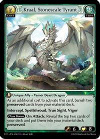 Kraal, Stonescale Tyrant - Fractured Crown - Grand Archive TCG