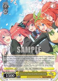 The Quintessential Quintuplets, Nino Nakano - 5HY/W83-E066HYR - HYR - Weiss  Schwarz Singles - Mage's Archive