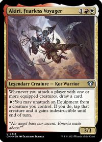 Akiri, Line-Slinger (Etched) [Commander Legends]