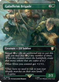 Elvish Harbinger (Borderless) - Commander: The Lord of the Rings