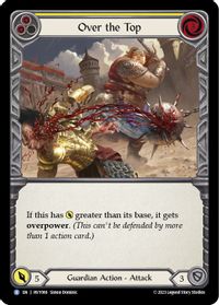 Over the Top (Red) - Heavy Hitters - Flesh and Blood TCG