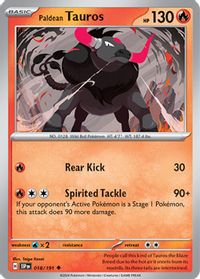 Paldean Tauros - 018/191