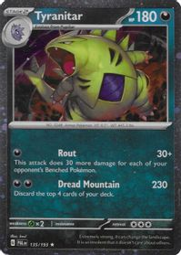 Tyranitar - 135/193 (Cosmo Foil)