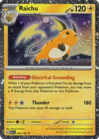 Raichu 026/165 (Cosmos Holo)