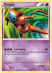 Pokemon Deoxys - 16/107 EX Deoxys Deck Exclusives Deoxys HOLO Rare