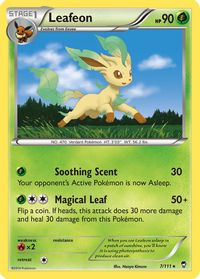 ≥ Leafeon LV.X-Holo Majestic dawn psa 7 — Verzamelkaartspellen