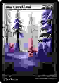 Snow-Covered Island (PixelSnowLands.jpg) (Foil Etched) - Secret 