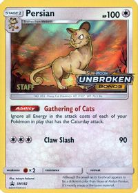 Persian-Holo Unbroken Bonds Prerelease-Staff PSA grading analytics