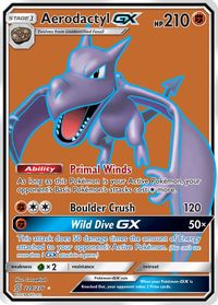 Aerodactyl GX Full Art PSA grading analytics