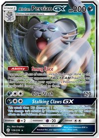 Alolan Persian GX PSA grading analytics