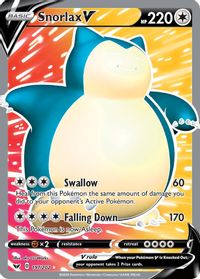 Snorlax V Full Art PSA grading analytics