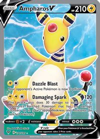 Ampharos V Full Art PSA grading analytics