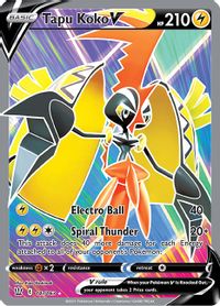 Tapu Koko V Full Art PSA grading analytics