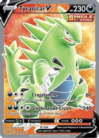 Tyranitar V Full Art PSA grading analytics
