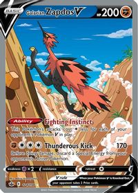 Galarian Zapdos V Full Art PSA grading analytics