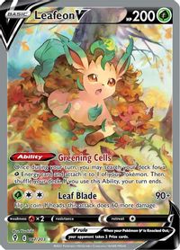 Leafeon V Full Art PSA grading analytics