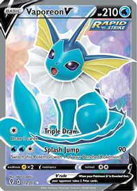 Vaporeon V Full Art PSA grading analytics