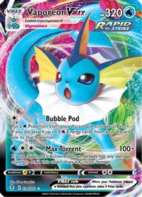 Vaporeon Vmax Full Art PSA grading analytics