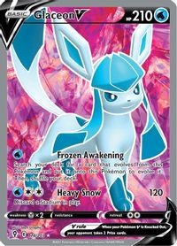 Glaceon V Full Art PSA grading analytics