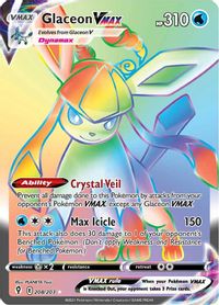 Glaceon Vmax Secret Full Art PSA grading analytics