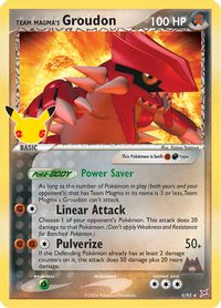 Team Magma's Groudon-Holo PSA grading analytics