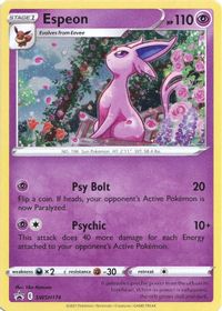 Espeon-Holo Fusion Strike Three Pack Blisters PSA grading analytics