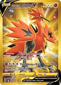 Galarian Zapdos V Secret Full Art PSA grading analytics