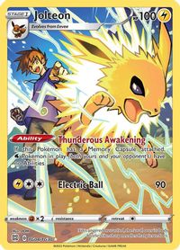 Jolteon Full Art PSA grading analytics