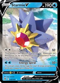 Starmie V PSA grading analytics