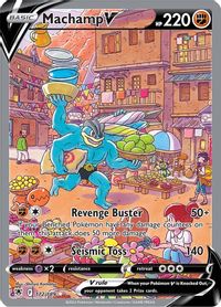 Machamp V Full Art PSA grading analytics