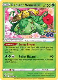 Radiant Venusaur PSA grading analytics