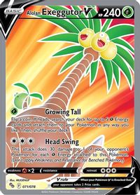 Alolan Exeggutor V Full Art PSA grading analytics
