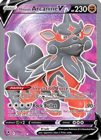 Hisuian Arcanine V Full Art PSA grading analytics