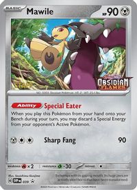 Mawile Obsidian Flames Prerelease-Staff PSA grading analytics