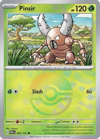 Pinsir Poke Ball Reverse Holo PSA grading analytics