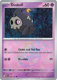 Duskull Master Ball Reverse Holo PSA grading analytics