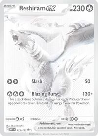 Reshiram EX Black White Rare PSA grading analytics
