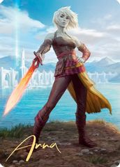 Nahiri, Heir of the Ancients Art Card (3/81) (Gold-Stamped Signature)