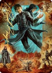 Jace, Mirror Mage Art Card (2/81) (Gold-Stamped Signature)