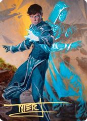 Jace, Mirror Mage Art Card (1/81) (Gold-Stamped Signature)
