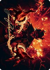Tibalt's Trickery Art Card (Gold-Stamped Signature)