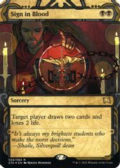 Sign in Blood (Foil Etched)