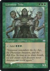 Llanowar Tribe (Retro Frame) (Foil Etched)
