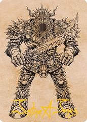Iron Golem (Showcase) Art Card (Gold-Stamped Signature)