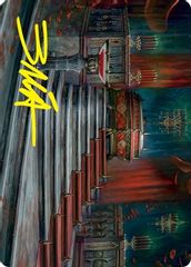 Edgar Markov's Coffin Art Card (Gold-Stamped Signature)