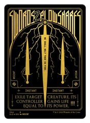 Swords to Plowshares (Foil Etched) (Gold)
