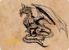 Ancient Silver Dragon Art Card (47/81) (Gold-Stamped Signature)