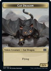 Cat Dragon // Vampire Double-Sided Token