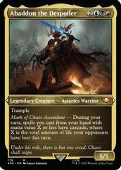 Abaddon the Despoiler (Display Commander) (Surge Foil) - Thick Stock